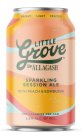 BRIGHT LIGHT FRUITED LITTLE GROVE BY ALLAGASH SPARKLING SESSION ALE WITH PEACH & KOMBUCHA 100 CALORIES PER CAN 3.6% ALC. BY VOL.