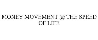 MONEY MOVEMENT @ THE SPEED OF LIFE