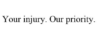 YOUR INJURY. OUR PRIORITY.