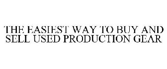 THE EASIEST WAY TO BUY AND SELL USED PRODUCTION GEAR