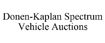 DONEN-KAPLAN SPECTRUM VEHICLE AUCTIONS