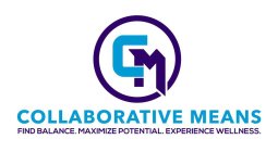 CM COLLABORATIVE MEANS FIND BALANCE. MAXIMIZE POTENTIAL. EXPERIENCE WELLNESS.