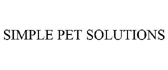 SIMPLE PET SOLUTIONS