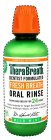 POWERED BY OXYGEN PROFESSIONAL FORMULA THERABREATH DENTIST FORMULATED FRESH BREATH ORAL RINSE FIGHTS BAD BREATH FOR 24 HOURS WORKS INSTANTLY TO TARGET BAD BREATH GERMS NO ALCOHOL, ARTIFICIAL FLAVORS, 