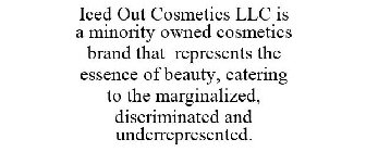 ICED OUT COSMETICS LLC IS A MINORITY OWNED COSMETICS BRAND THAT REPRESENTS THE ESSENCE OF BEAUTY, CATERING TO THE MARGINALIZED, DISCRIMINATED AND UNDERREPRESENTED