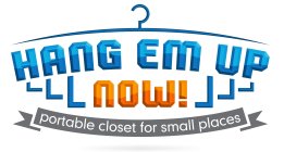HANG EM UP NOW! PORTABLE CLOSET FOR SMALL PLACES