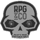 RPG&CO WHAT'S YOUR INITIATIVE? 20 18