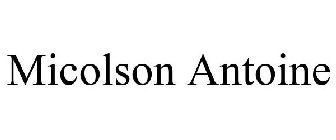 MICOLSON ANTOINE