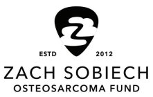 Z ESTD 2012 ZACH SOBIECH OSTEOSARCOMA FUND