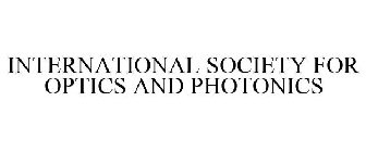 THE INTERNATIONAL SOCIETY FOR OPTICS AND PHOTONICS