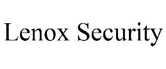 LENOX SECURITY