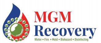 MGM RECOVERY WATER · FIRE · MOLD · BIOHAZARD · DISINFECTING