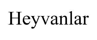 HEYVANLAR