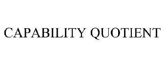 CAPABILITY QUOTIENT