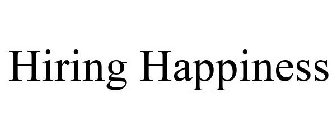 HIRING HAPPINESS