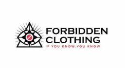 FORBIDDEN CLOTHES IF YOU KNOW, YOU KNOW