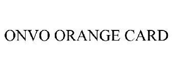 ONVO ORANGE CARD