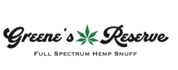 GREENE'S RESERVE FULL SPECTRUM HEMP SNUFF