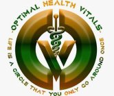 -OPTIMAL HEALTH VITALS- LIFE IS A CIRCLE THAT YOU ONLY GO AROUND ONCE