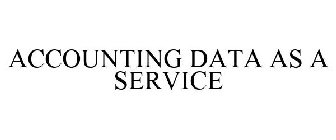 ACCOUNTING DATA AS A SERVICE