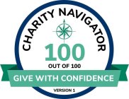 CHARITY NAVIGATOR 100 OUT OF 100 GIVE WITH CONFIDENCE VERSION 1