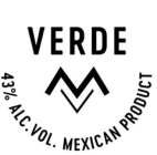 VERDE MV 43% ALC. VOL. MEXICAN PRODUCT