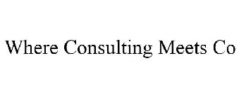 WHERE CONSULTING MEETS CO