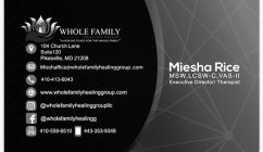 WHOLE FAMILY HEALING GROUP
