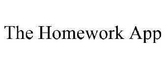 THE HOMEWORK APP