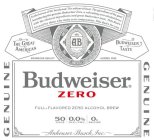 BUDWEISER ZERO TO THE HEROES OF THE HARDWOOD. THE SULTANS OF SWAT. THE GUARDIANS OF THE GOAL. INTRODUCING THE GENUINE BUDWEISER ZERO, A REFRESHING ZERO-ALCOHOL BREW WITH THE CHOICEST INGREDIENTS AND G