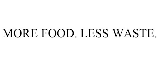 MORE FOOD. LESS WASTE.