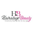 HB HAIRATAGE BEAUTY CREATIVELY, STYLING HAIR AT ANY AGE