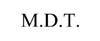 M.D.T.