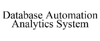 DATABASE AUTOMATION ANALYTICS SYSTEM
