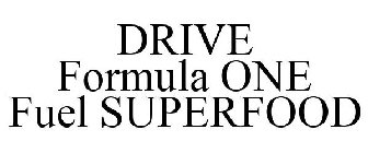 DRIVE FORMULA ONE FUEL SUPERFOOD
