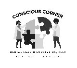 CONSCIOUS CORNER MENTAL HEALTH COUNSELING, PLLC. ALIGNED HEARTS SOUND MINDS.