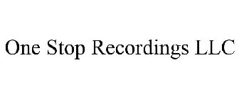 ONE STOP RECORDINGS LLC