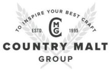 COUNTRY MALT GROUP TO INSPIRE YOUR BEST CRAFT ESTD. CMG 1995CRAFT ESTD. CMG 1995