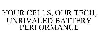 YOUR CELLS, OUR TECH, UNRIVALED BATTERY PERFORMANCE