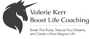 VALERIE KERR BOOST LIFE COACHING BREAK THE RULES, RESCUE YOUR DREAMS AND CREATE A NEW MAGICAL LIFE