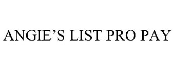ANGIE'S LIST PROPAY