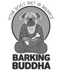 YOUR DOG'S DIET IN BALANCE BARKING BUDDHA