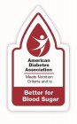 AMERICAN DIABETES ASSOCIATION MEETS NUTRITION CRITERIA AND IS BETTER FOR BLOOD SUGAR