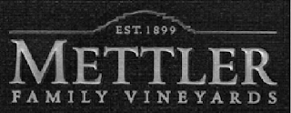EST. 1899 METTLER FAMILY VINEYARDS