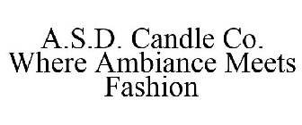 A.S.D. CANDLE CO. WHERE AMBIANCE MEETS FASHION