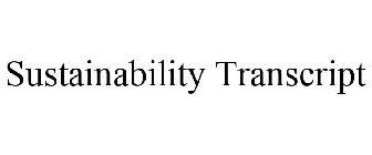 SUSTAINABILITY TRANSCRIPT