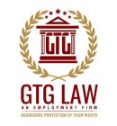 GTG LAW AN EMPLOYMENT FIRM AGGRESSIVE PROTECTION OF YOUR RIGHTS