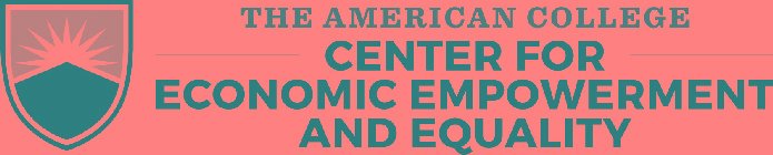 THE AMERICAN COLLEGE CENTER FOR ECONOMIC EMPOWERMENT AND EQUALITY