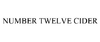 NUMBER TWELVE CIDER
