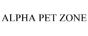 ALPHA PET ZONE